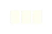 3x 32pc Filofax A5 Notebook Refill White Plain Paper Writing School Stationery