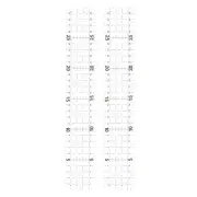 2pcs Patchwork Ruler 30x5cm Acrylic Quilting Ruler with Black Grid Lines