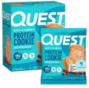 New QUEST Snickerdoodle Sugar Net Carbs Protein Cookies 7.05oz (1 Box)