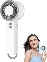 Riaisttd Handheld Fan,Cooling Portable Hand Held Fan - Rechargeable 3 Speeds Cold Air Cooler for Summer Vacation Hiking Beach Fishing Outdoor Travel Accessories
