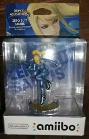 Super Smash Bros. Zero Suit Samus Amiibo Switch Wii U 3DS NEW First Print 1st Ed