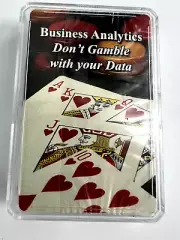 Tech Business Analytics Don't Gamble With Your Data Playing Cards Deck Nerd NEW