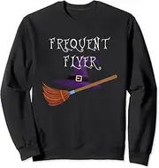 [keoStore] Frequent Flyer Witches Hat & Broom Sweatshirt ds225 Sweater