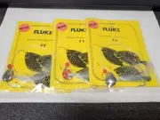 3 NJ Hand Tied 2/0 Hook w/Rainbow Mylar-Beads-Spinner Fluke/Summer Flounder Rig