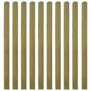 20 pcs Impregnated Fence Slats Wood 140 cm