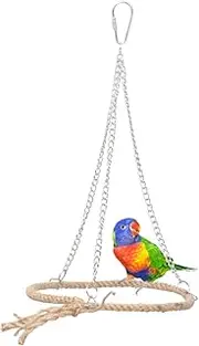 Hohopeti 1pc Parrot Supplies Bird Bird Perches Parrot Nest Budgie Birdcage Fly Aviary Spiral Circular