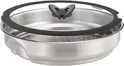 Tefal Ingenio Stainless Steel Steamer with Glass Lid, Silver