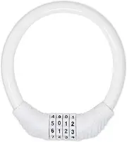 Urban August Original Fridge Lock: Multi-Functional Cable Combination Lock, for French-Door Refrigerators and Cabinets (Small, White - Two Pack)