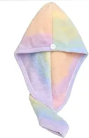Microfiber Hair Drying Wrap Towel for Women Turban Fast Dry Multicolored