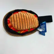 Bark Box Large Famous Flamin Fetch N Floppy Fajitugs Dog Toy Fajitas Squeaker