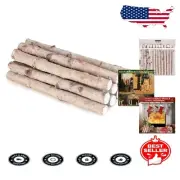 Authentic Birch Fireplace Logs (12 Count) - Perfect for Holiday & Seasonal Decor