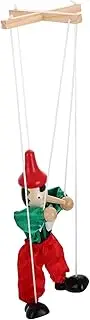 FELTECHELECTR String Marionette Puppet Interactive Pull String Clown Doll for Pretend Play for Theatrical Performance Creative Learning and Finger Flexibility Development Random Color