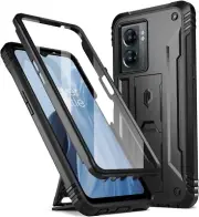 Poetic Case for OnePlus Nord N300 with Kickstand And Built-in Screen Black