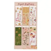 Set of 6 Beloved Scripture Favorites w/Autumn/Fall Acorns Inspirational Magnetic