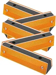 CHILDWEET 5pcs Driveway Reflectors Double Sided Reflective Delineators for Easy Installation Pavement Markers for and Garages