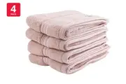 Onkaparinga Set of 4 600GSM Flinders Hand Towels (Pink Blush)