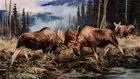 Ken Carlson : Combat and Courtship : Archival Canvas Print