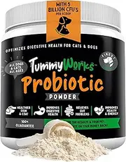 Probiotics for Dogs & Cats. Best Powder to Relieve Diarrhea Yeast Infections Itching Skin Allergies & Bad Breath. Boosts Immunity. Added Digestive Enzymes Improve Digestion. Made in USA 160 Scoops