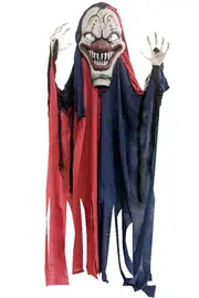 Giant Hanging Scary Clown Halloween Decoration