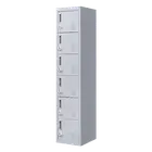 Salvatore Angelotti Grey 6-Door Locker for Office Gym Shed School Home Storage -