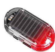 Solar Power Anti Theft Car Light | LED Interior Safety Lamp,Simulated Alarm Anti-Theft LED Flashing Security Light for Interior Safety