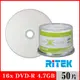 RITEK錸德 16X DVD-R 4.7GB 珍珠白滿版可列印/50片布丁桶裝