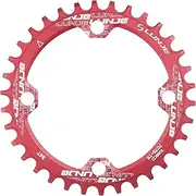 32T/34T/38T Bike Chainring 10 m BCD 4-Bolt ycle Crank Ring Compat with Single Black 38T