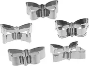 Alipis 5pcs Butterfly Cookie Cutters Cookie Making Molds Cookie Cutter Stainless Steel Biscuits Molds