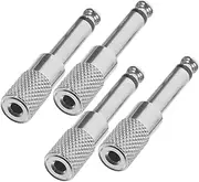 KITANDOVE 4pcs Stereo Jack Adapter to Headphone Adapters for Smartphones Tablets Laptops Easy Lightweight and Portable Audio