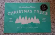 "Christmas Tree Farm" Chalk Couture Transfer DIY Stencil Sz C RETIRED 12"X18"