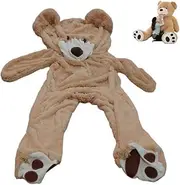 8.5 Feet Super Giant Bear Coat, Teddy Outer Cover Animal Toy Huge Shell (Beige, 2.6 m)