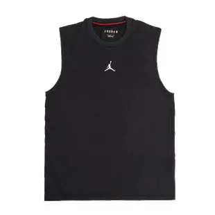 【NIKE 耐吉】背心 Jordan Sport Tank Top 男款 黑 基本款 喬丹 無袖上衣 休閒 快乾(DM1828-010)