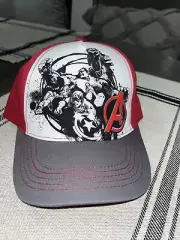 Kids Boys Hat Baseball Cap Avengers OSFM Adjustable Grey Red White DC WB