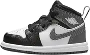 [Nike] 1 Mid Baby/Toddler Shoes (DQ8425-001, Black/White/Iron Grey)