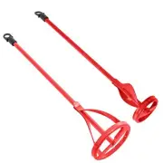 Paint Mixer Attachment Set of 2 - 15.5" & 14" Drill Paddle Mixer with 3/8" & ...