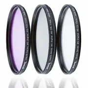 ULTIMAXX 52mm 3-Piece Multi-Coated HD UV / CPL / FLD Filter Set 52mm