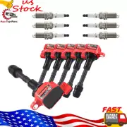 6Pcs UF349 Ignition Coil & Spark Plug For Nissan Altima Maxima Quest Murano 3.5 (for: Nissan)