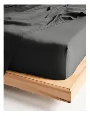 [Linen House] Augusta 500TC Fitted Sheets in Magnet