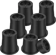 Bed Riser Rubber Sofa Riser 3.3 Inch Bed Lifts Riser Supports Up to 6000 lbs Bed Frame Riser Round Dorm Bed Frame Riser Modern Furniture Risers Bed Raising Blocks for Sofa Table Desk Chair (6Pcs)