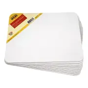 Case of 10 School Smart Unruled Pupil Board, 9 x 12 Inches, White, 9 x 12 White