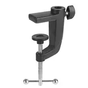 Microphone Cantilever Bracket Accessories, Thickened Aluminum Base Clip Black