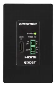 Crestron (DM-TX-4KZ-100-C-1G-B-T) - Wall Plate Transmitter - Black