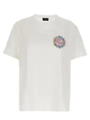 [Etro] Etro-Logo Embroidery T Shirt Bianco-Donna S White