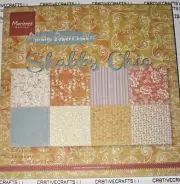 MARIANNE DESIGNS PAPER BLOC - "SHABBY CHIC" PK9121 FOR CARDS 6" X 6" PAPER PAD