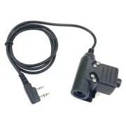 U94 PTT Adapter Walkie Talkies Headset Adapter K Plug to 7.1 Plug Tactical3140