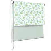 Customised Printed Designer Pattern Dual Day/Night double Roller Blinds --Modern Autumn Leave