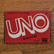 Vintage UNO Score Pad New Sheets Full Double Score Cards 1978 #4001 iGi