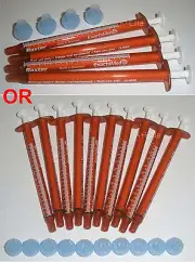 BAXTER BAXA ExactaMed Amber Oral Medicine Syringe Dispenser 1cc/1mL Caps 4/10-PK