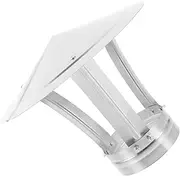[HIAKDOFT] Stainless Steel Rainproof Chimney Cap Protector Durable Funnel Cover for Smoke Flue Weatherproof Design for and Fireplace Use Suitable for Pipes
