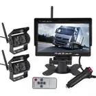 Wireless 7" Monitor 2x 2.4GHz Heavy Duty CCD Reversing Camera 10m 12-24v Caravan
